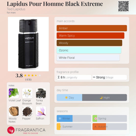 Lapidus Pour Homme Black Extreme by Ted Lapidus
