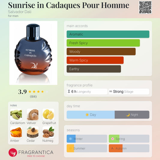 Sunrise in Cadaques Pour Homme by Salvador Dali