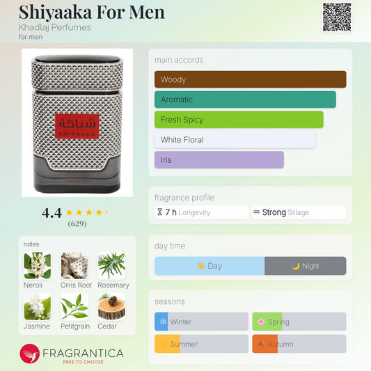 Shiyaaka For Men by Khadlaj Perfumes