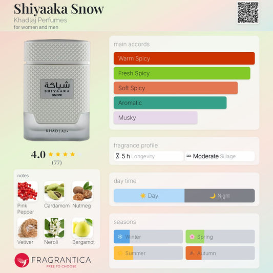 Khadlaj Shiyaaka Snow Eau de Parfum