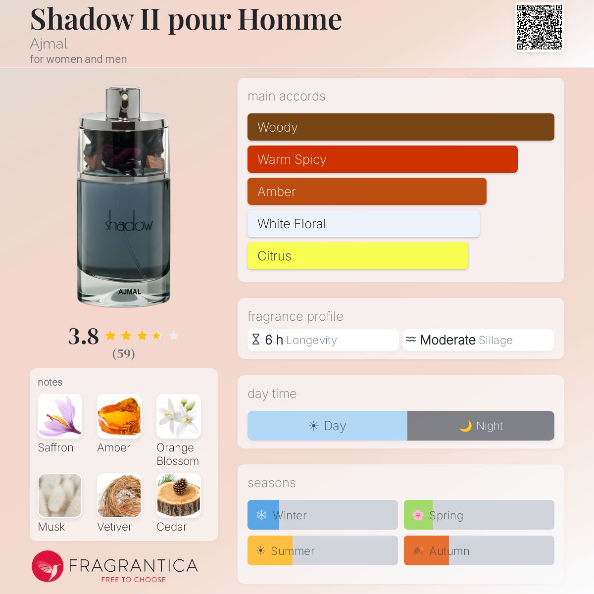 Shadow II pour Homme by Ajmal