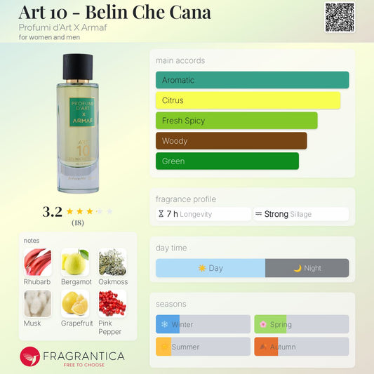 Art 10 - Belin Che Cana by Profumi d'Art X ARMAF